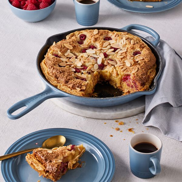 Signature st&oslash;bejern stegepande &Oslash; 23 cm, chambray, Le Creuset