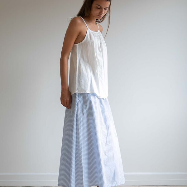 Agnes nederdel, mattress stripe, Studio Feder