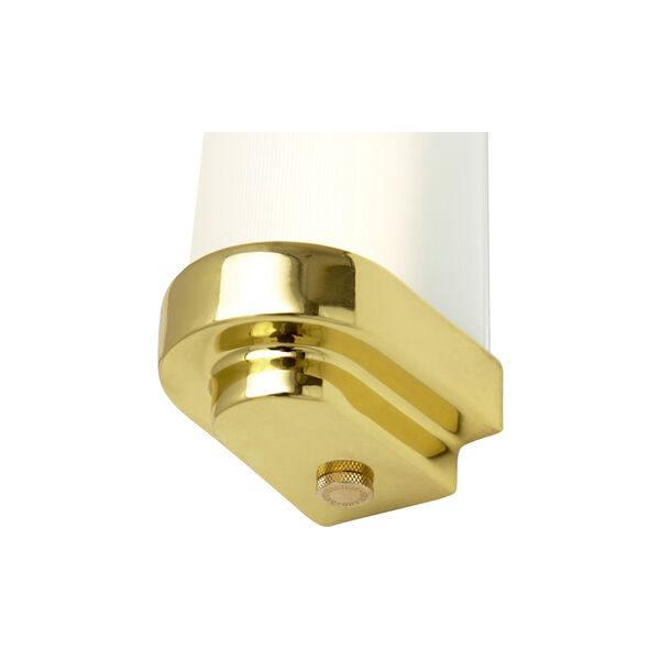 Cabin LED Wall Light 40 cm, polished brass/frosted, Original BTC