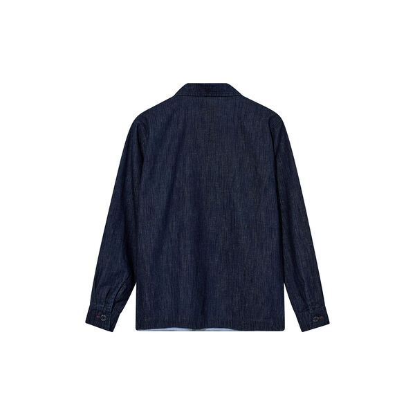 MMGMarcello Chambray Overshirt, indigo blue, MOS MOSH Gallery
