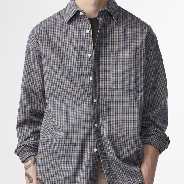 Deon 5465, indigo check, NN.07