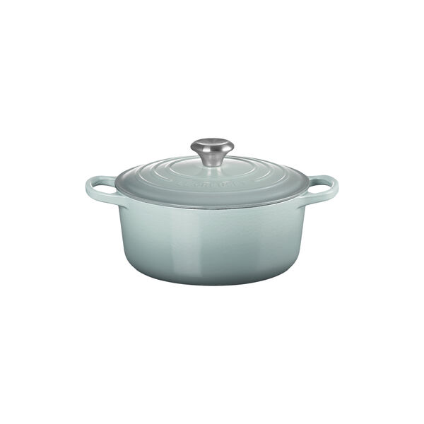 Signature rund st&oslash;bejernsgryde &Oslash; 24 cm, sea salt, Le Creuset