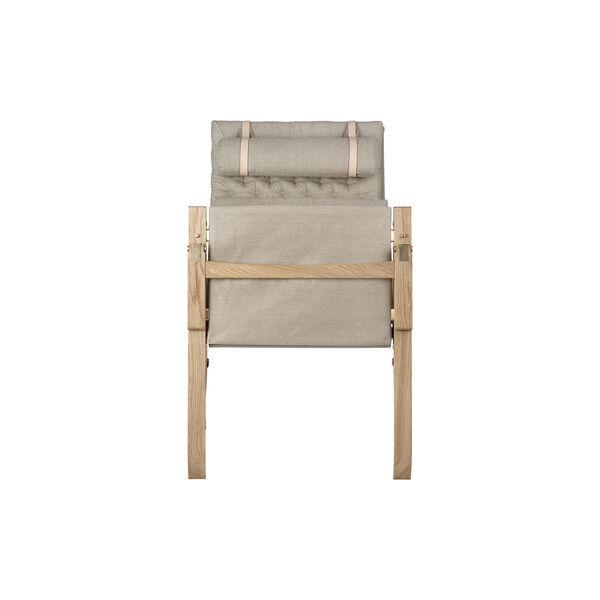 FK10 Plico loungestol, hvidolieret eg/natur FK10 Plico loungestol, hvidolieret eg/natur, Carl Hansen & Søn