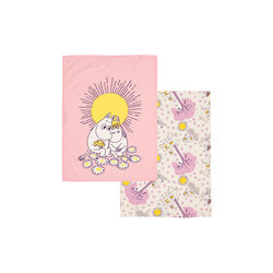 Mumi Viskestykke s&aelig;t 50x70 K&aelig;rester, Moomin Arabia