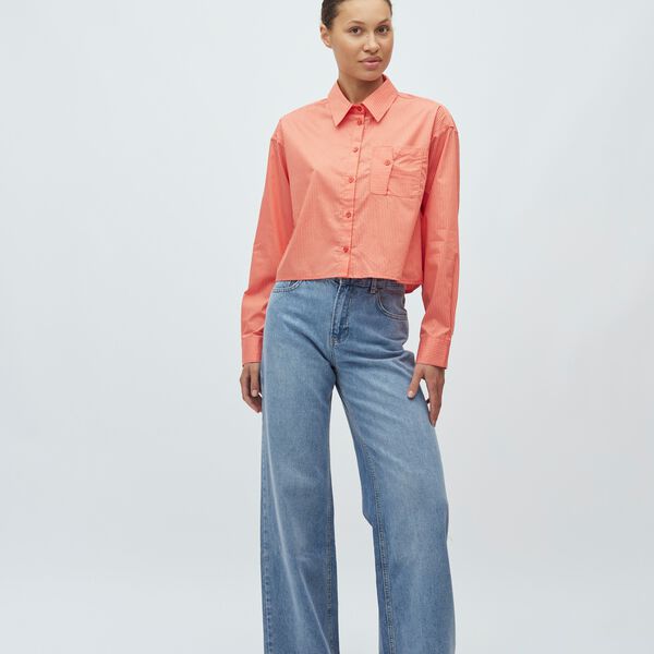 Emmelia-M Blouse, emberglow sugar stripe, mbyM