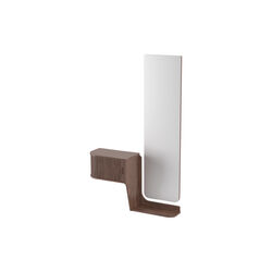 BPS127 Hallway Mirror & Wall Unit, oiled walnut BPS127 Hallway Mirror & Wall Unit, oiled walnut, Bernh. Pedersen & Søn