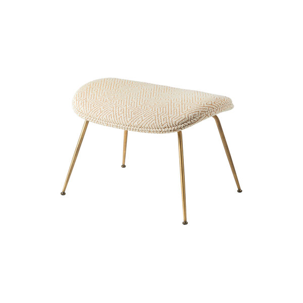 Beetle Ottoman Fully Upholstered, Dora Boucle 0002/antique brass, GUBI