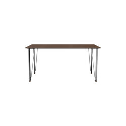 FH3605™ skrivebord, walnut/chrome FH3605™ skrivebord, walnut/chrome, Fritz Hansen