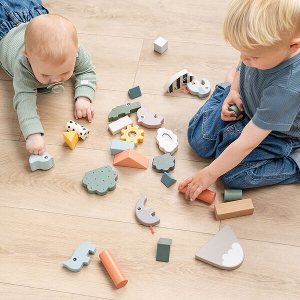 Deer Friends byggeklodser 34 stk., colour mix, Done by Deer