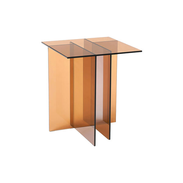 Anouk glassidebord, brun gennemsigtig, Westwing Collection