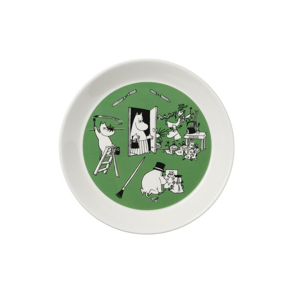 Mumi tallerken 2021: Jul & Tegning 2 pcs, Moomin Arabia