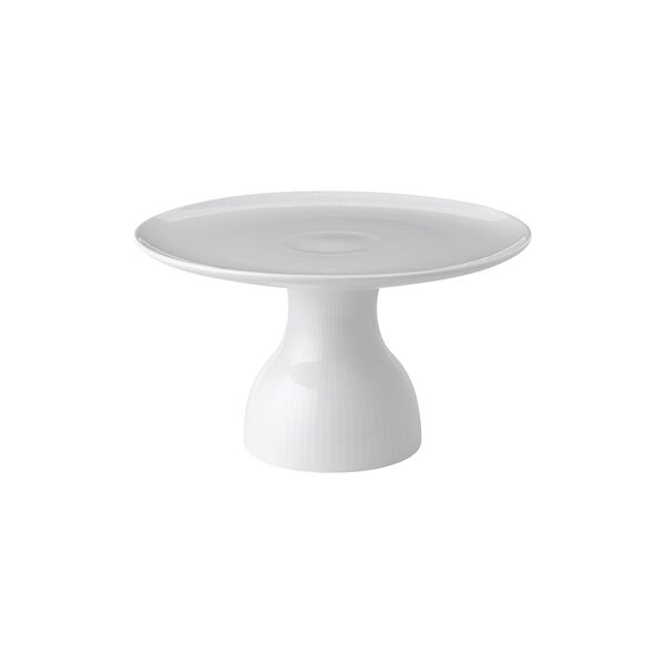Hvid Riflet fad på fod Ø 20 cm Hvid Riflet fad på fod Ø 20 cm, Royal Copenhagen
