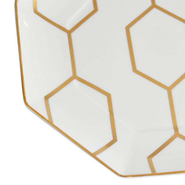 Gio Gold Plate Octagonal &Oslash; 23 cm, Gold/white, Wedgwood