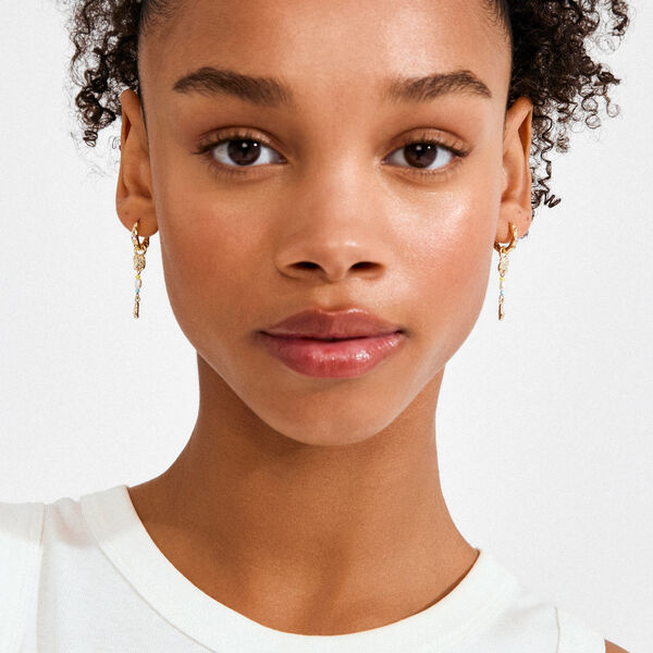 ELLINGTON &oslash;reringe, guldbelagt, Pilgrim