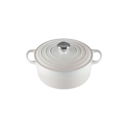 Signature rund st&oslash;bejernsgryde &Oslash; 24 cm, meringue, Le Creuset