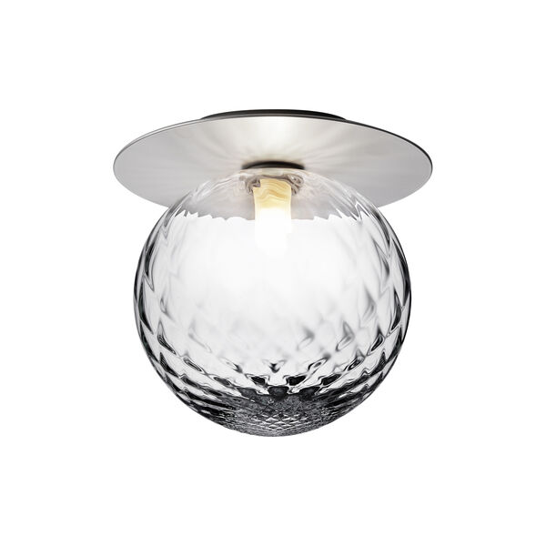 Liila 1 Large Wall Lamp, light silver/optic clear, Nuura