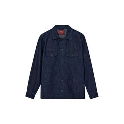 MMGMarcello Chambray Overshirt, indigo blue, MOS MOSH Gallery