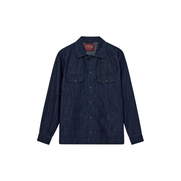 MMGMarcello Chambray Overshirt, indigo blue, MOS MOSH Gallery