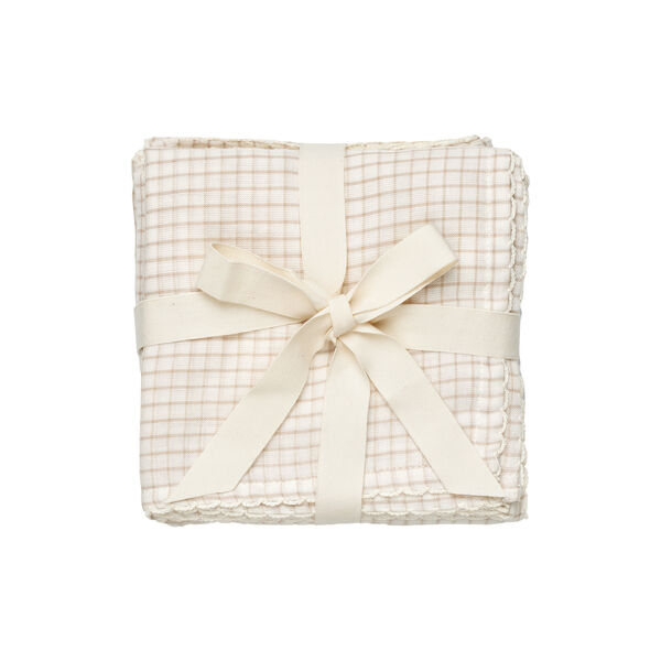 Mio musselin stofbleer, mini check Mio musselin stofbleer, mini check, Dear April