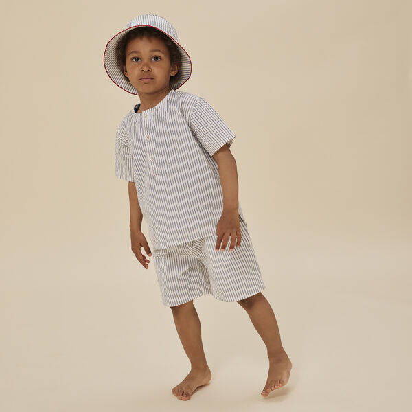 Ace Bucket Hat, stripe bluie Ace Bucket Hat, stripe bluie, Konges Sløjd