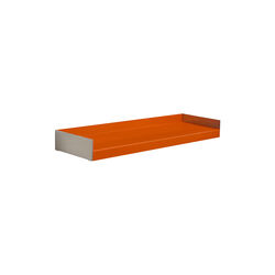KOMPAKT Shelf | Medium | Aluminium/Orange | Hylde, oursociety
