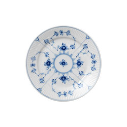 Musselmalet Riflet tallerken Ø 19 cm, Royal Copenhagen