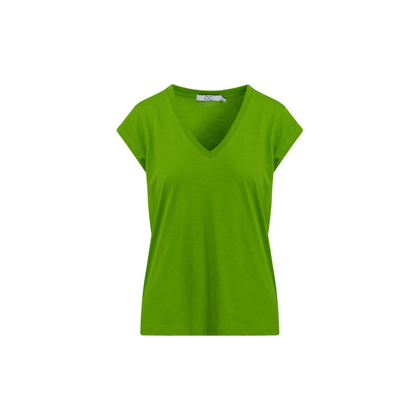 CC Heart Basic V-neck T-shirt, flash green, Coster Copenhagen
