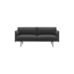 Outline Sofa 2-seater,  remix 163/black, Muuto