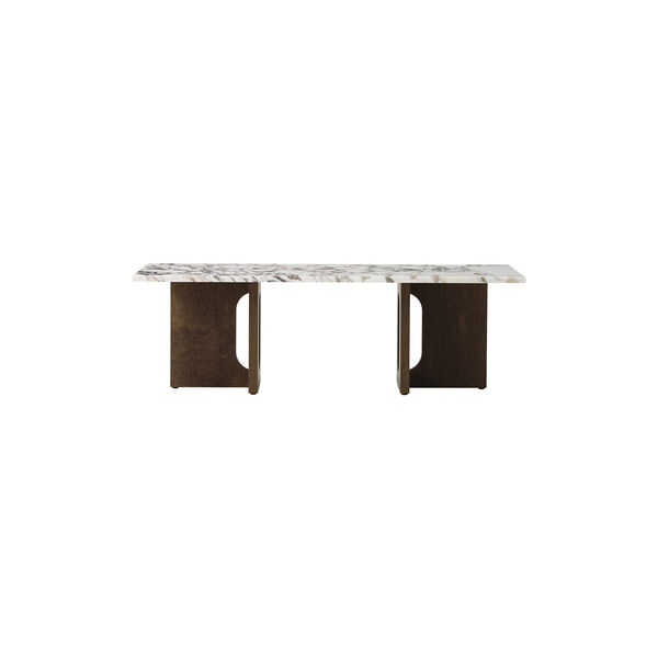 Androgyne Lounge Table | Dark Stained Oak/Calacatta Viola | Sofabord, Audo Copenhagen