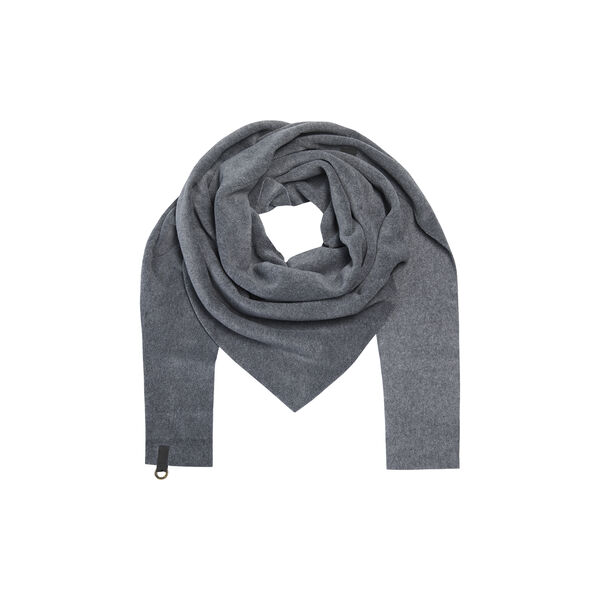 Soft Triangle Scarf in Signature Fleece | Grey | T&oslash;rkl&aelig;de, Henriette Steffensen Copenhagen