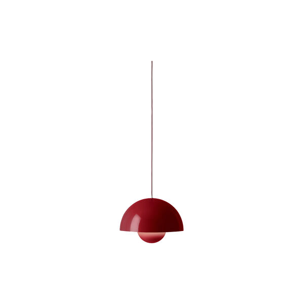 Flowerpot VP2 Pendant, vermilion red Flowerpot VP2 Pendant, vermilion red, &Tradition