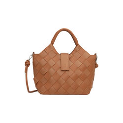 Braided Handbag, cognac, Ilse Jacobsen Hornb&aelig;k