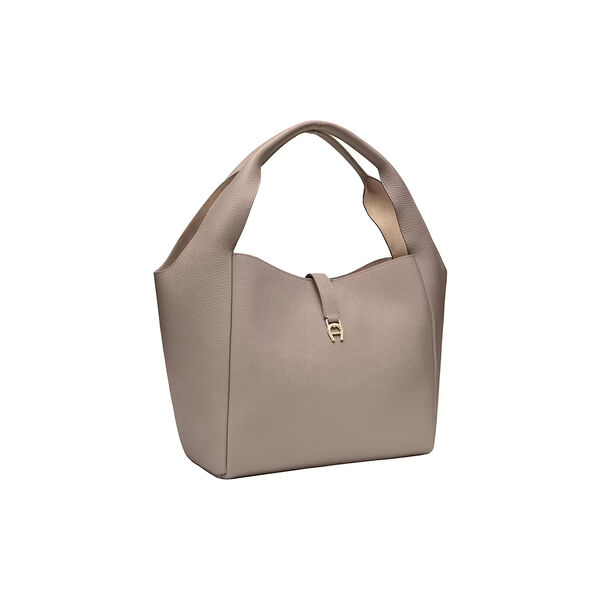 Zaira Hobo Bag M, taupe, Aigner