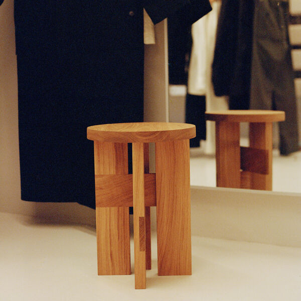 Mio Stool and Side Table, oiled oak, Thorup Copenhagen