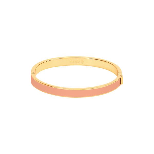 BANGLE Bracelet 7 mm T1, coral orange, bangle up