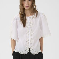 KBErlinda Blouse, bright white, Karen by Simonsen