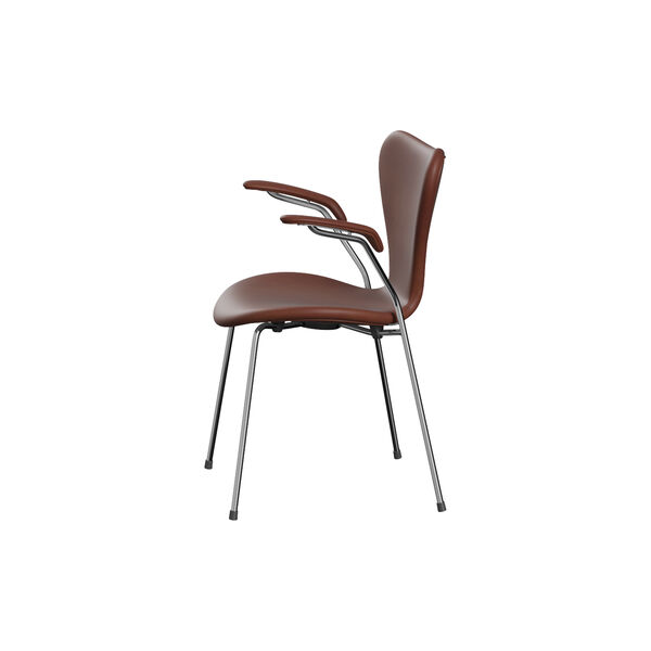 Serie 7&trade; 3207 fuldpolstret stol, Grace Chestnut, Fritz Hansen