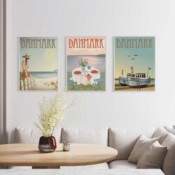 DANMARK fiskeb&aring;dene plakat, ViSSEVASSE