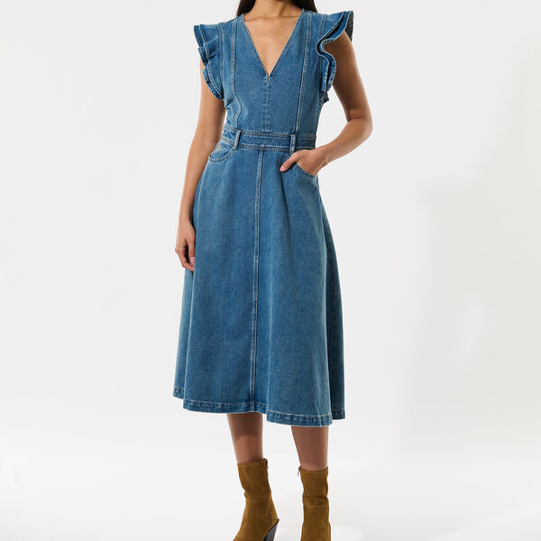 EdissaDEA NS Dress, light denim blue EdissaDEA NS Dress, light denim blue, Dea Kudibal