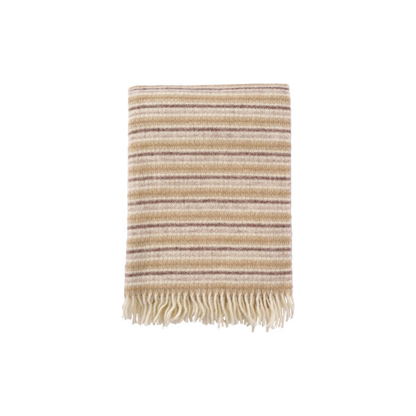 Frida plaid, sand, Klippan Yllefabrik