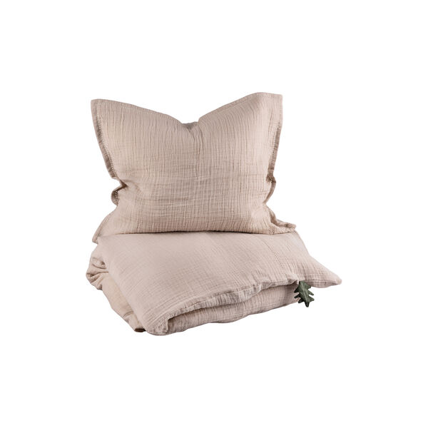 2-delt musselin babysenget&oslash;j, seabreeze beige, Sebra