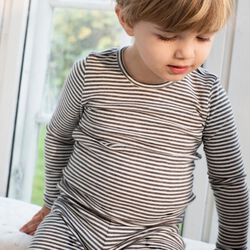 Slim Stripe Tee| Soil/Offwhite | T-shirt, Serendipity