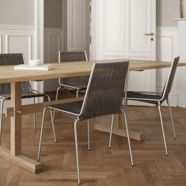 Noel Chair, steel/black linen Noel Chair, steel/black linen, Thorup Copenhagen