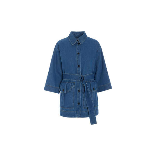 Hayato lang jakke, blue denim, BITTE KAI RAND
