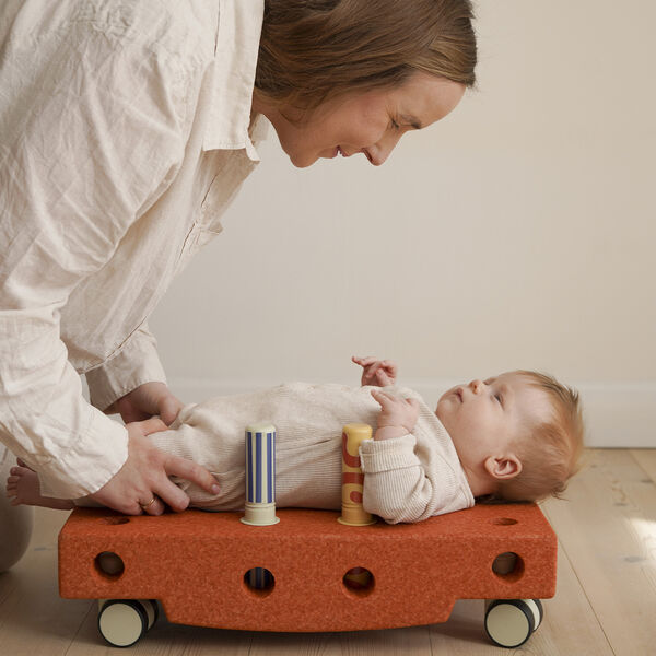 Baby motoriksæt, burnt orange/dusty green, MODU
