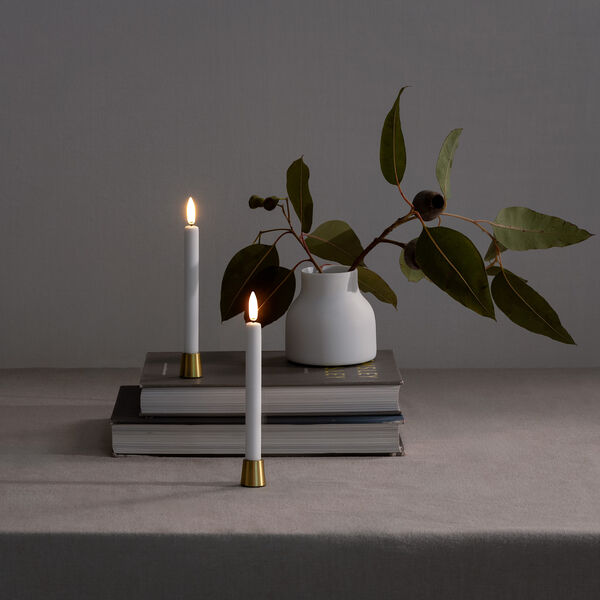 Lysestage mini tilspidset 2-pack, brass, Uyuni Lighting