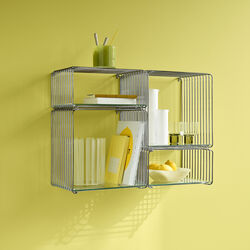 Panton Wire Single indl&aelig;gshylde, 99 glass, Montana Furniture