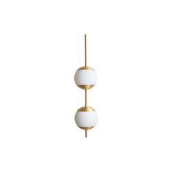 Monroe 2 Ceiling Light, brass/opal, Rubn