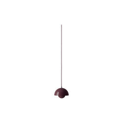 Flowerpot VP10 Pendant, dark plum, &Tradition