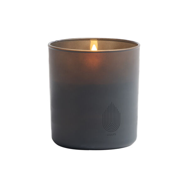 LED rechargeable glass candle, grey, Uyuni Lighting